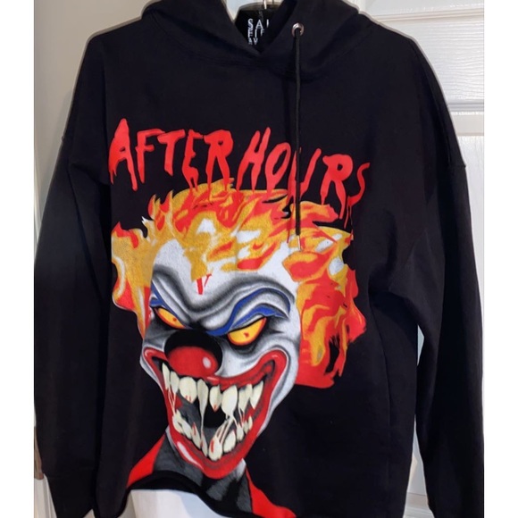 the weeknd clown hoodie